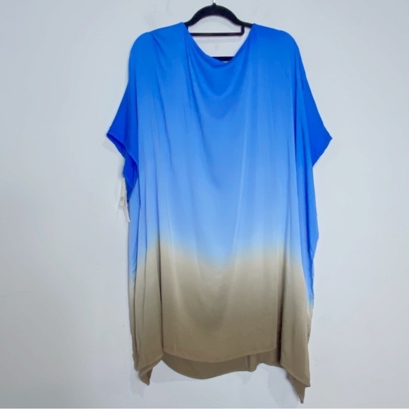 La Blanca Ombre Caftan Coverup - Picture 2 of 4